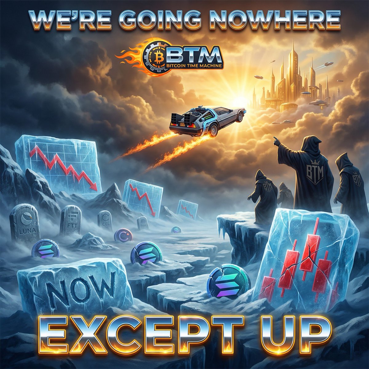 We've traveled through worse timelines than this.

SOL on-chain is frozen. The market is a wasteland. Charts are bleeding.

But the $BTM cult? We've seen this movie before.

We know how it ends.

The bear market is the loading screen. The dip is the discount. The silence is the