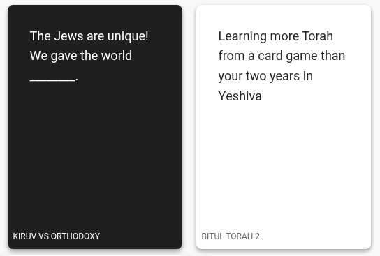 BitulTorahGame's tweet photo. Almost halfway to being able to print the English edition and 2/3 for the Hebrew edition!

Share the link with friends so we can reach our goal and get the game printed at a crazy low price! This is a community project and we're distributing at-cost!

https://t.co/GG4Vz1zpOM https://t.co/zqzv8YreUn