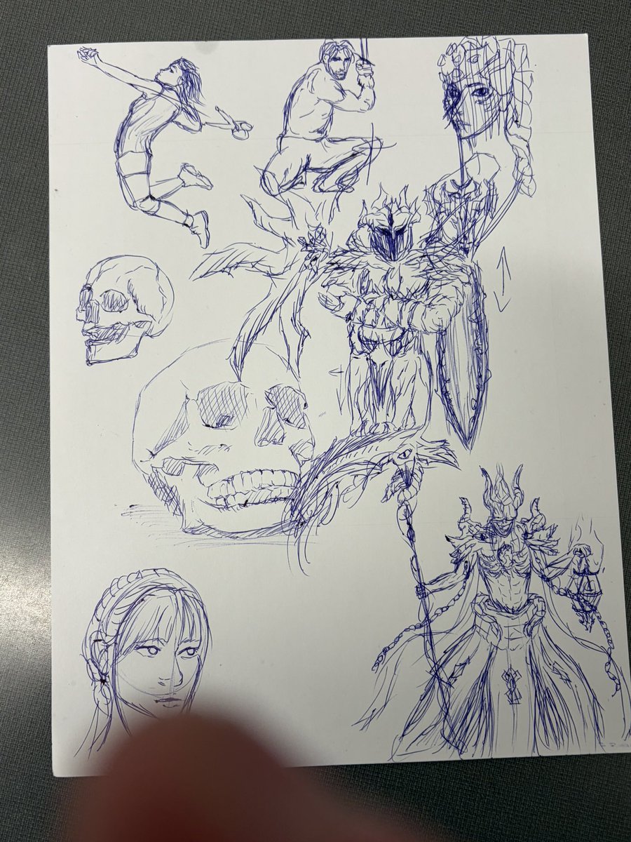 AllEssence_'s tweet photo. wow its been a while but im employed now and havent had energy to draw for a while :/ i recently got into the habit of drawing with a pen on my lunch break which is so weird since i rarely ever draw with pen (ignore my finger i dont have another pic lol) https://t.co/962TkOW6UL
