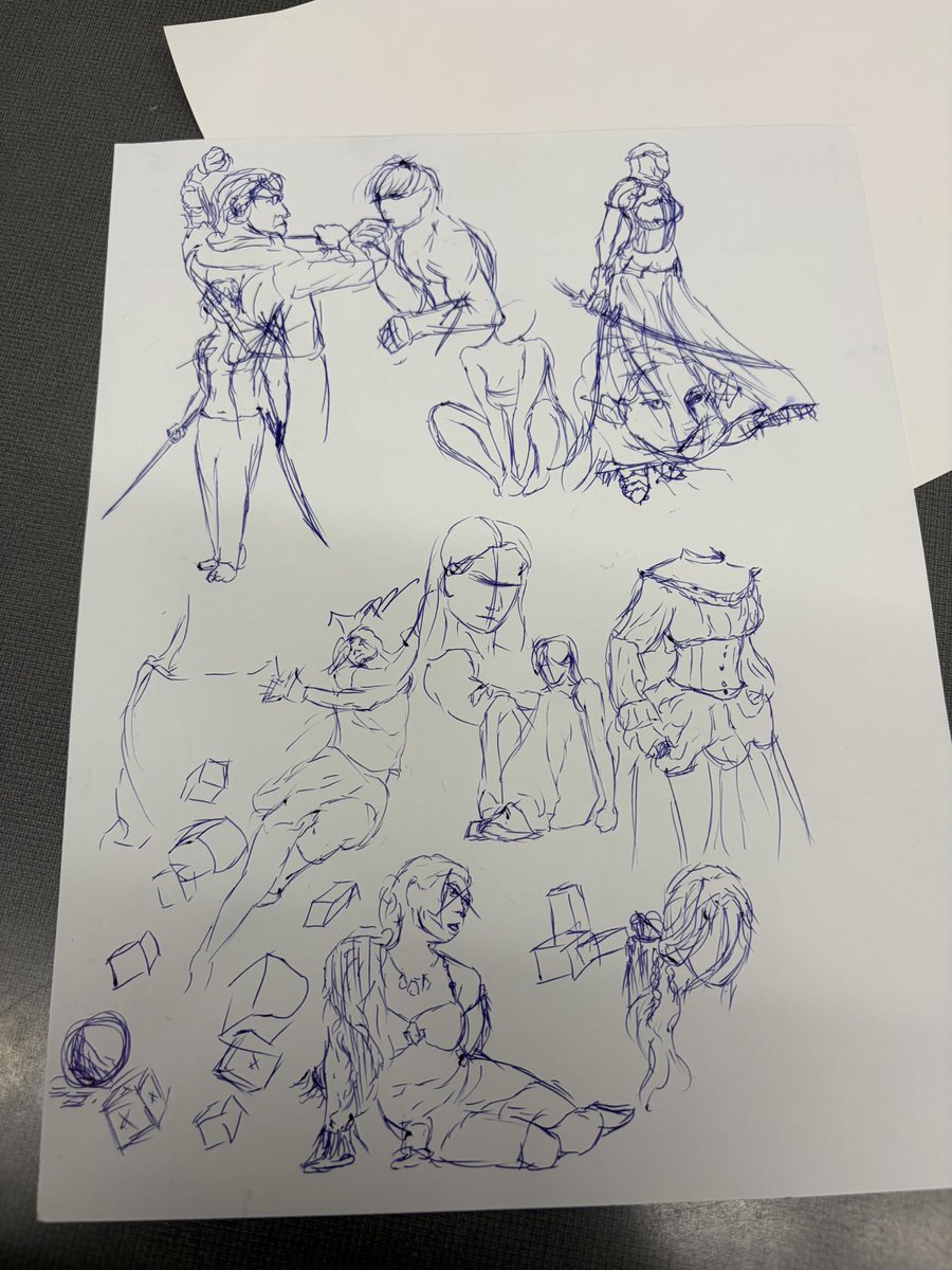 AllEssence_'s tweet photo. wow its been a while but im employed now and havent had energy to draw for a while :/ i recently got into the habit of drawing with a pen on my lunch break which is so weird since i rarely ever draw with pen (ignore my finger i dont have another pic lol) https://t.co/962TkOW6UL