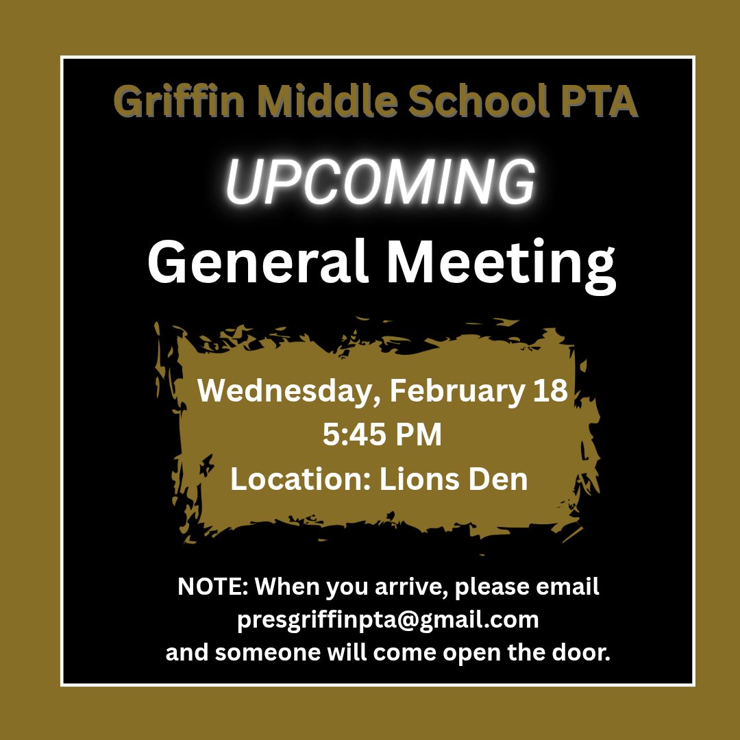 Griffin Middle School PTA tweet media