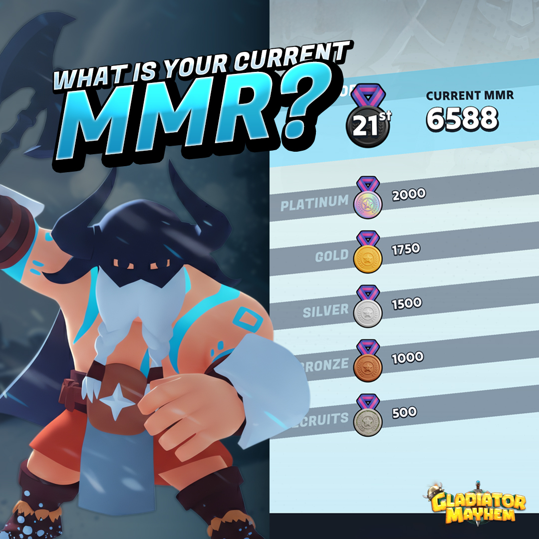 Gladiator Mayhem players, listen up!

Drop your current MMR in the replies below 👇