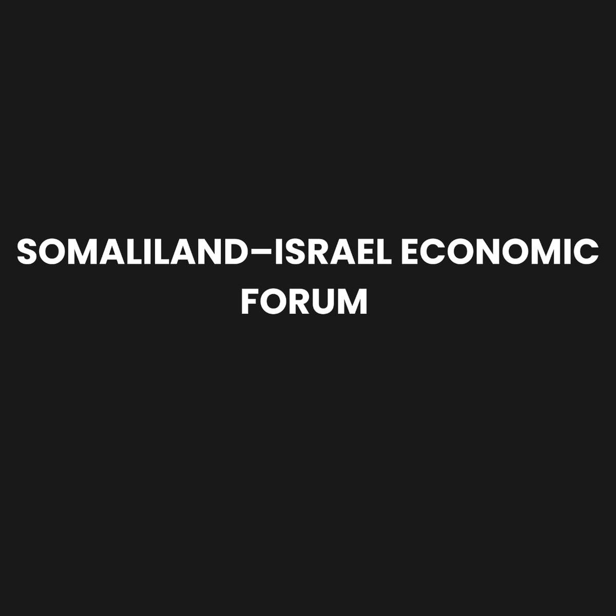 SIEF_Forum's tweet photo. We are pleased to launch the official X page of the Somaliland–Israel Economic Forum (SIEf).
Connecting trade, innovation, and investment to build practical partnerships and shared economic growth.
Two Economies. Shared Growth.
#SIEf #EconomicCooperation #isreal #Somaliland https://t.co/9zwD9DSufk
