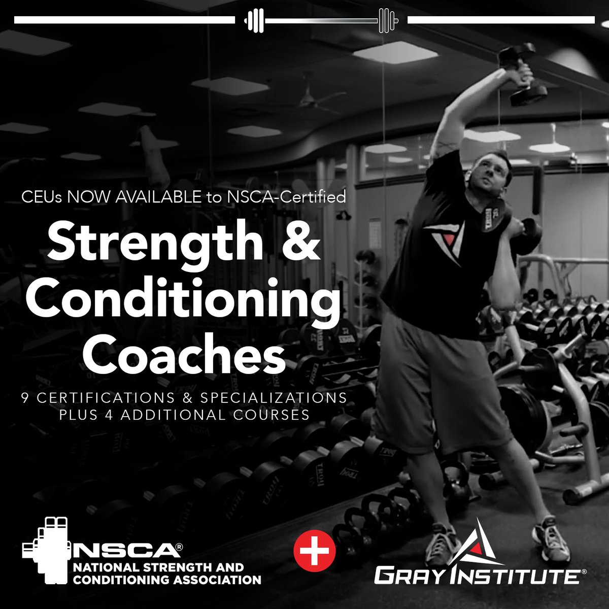 NSCA CEUs ✅ (Category C). See the approved list and course info here: gray.institute/nsca
