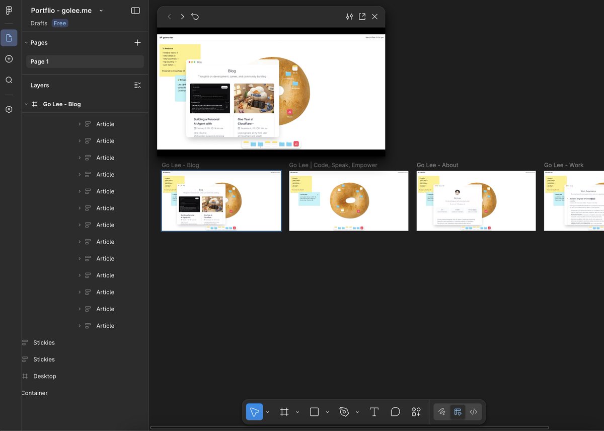 goleedev's tweet image. Figma mcp랑 Claude code로 code to design 해보는데 결과물 짱좋고 토큰도 ㅈㄴ게 씀…😬