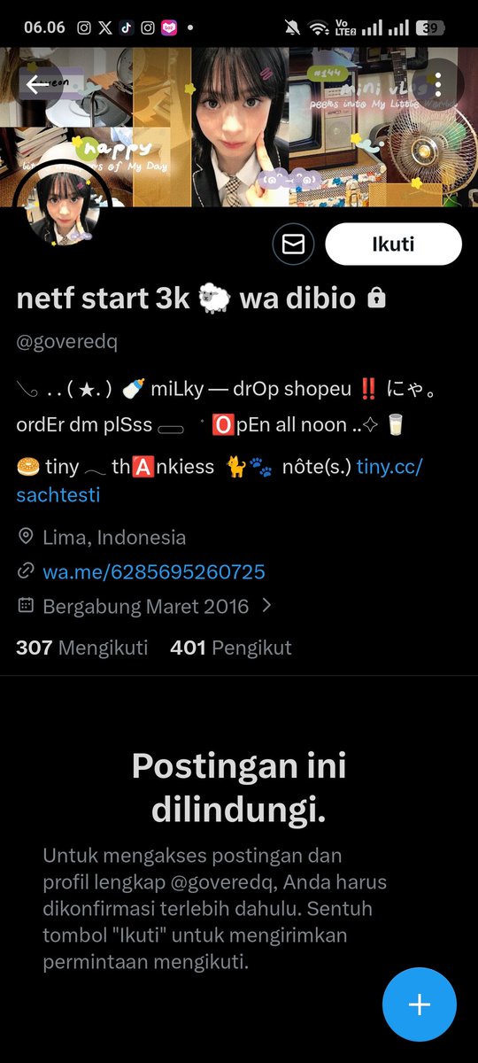 faaturner's tweet photo. guyss hati hati ya yg beli di akun ini dia penipu @goveredq (+62 856-9526-0725) dari semalem bilangnya masih di proses terus tp ternyata nipu. Langsung hapus pesan sm gembok akun karena takut wkwk. Bulan puasa nipu orang ga berkah najis duit lu #zonauang #zonajajan https://t.co/rZnfP7ZW1r