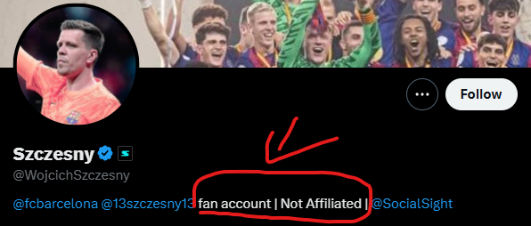 xoVoleG's tweet photo. @WojcichSzczesny Which part of this do you not understand. This account isn't affiliated to Szczęsny whatsoever. It's frightening how easy it is to fool people. https://t.co/FdS33OitN9