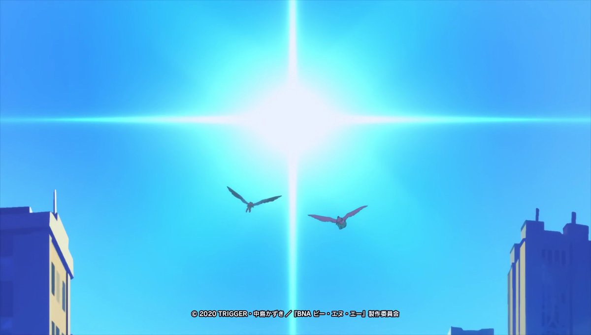bna_nuevo's tweet photo. The ending of BNA Brand New Animal, an ending that for us was a beginning towards the next adventure of Michiru, Nazuna and Shirou, and to this day, @trigger_inc  owes us that second sequel season 2
#Netflix #BNA #BNAseason2 #Brandnewanimal #Netflix https://t.co/WlYFd8Tzhu
