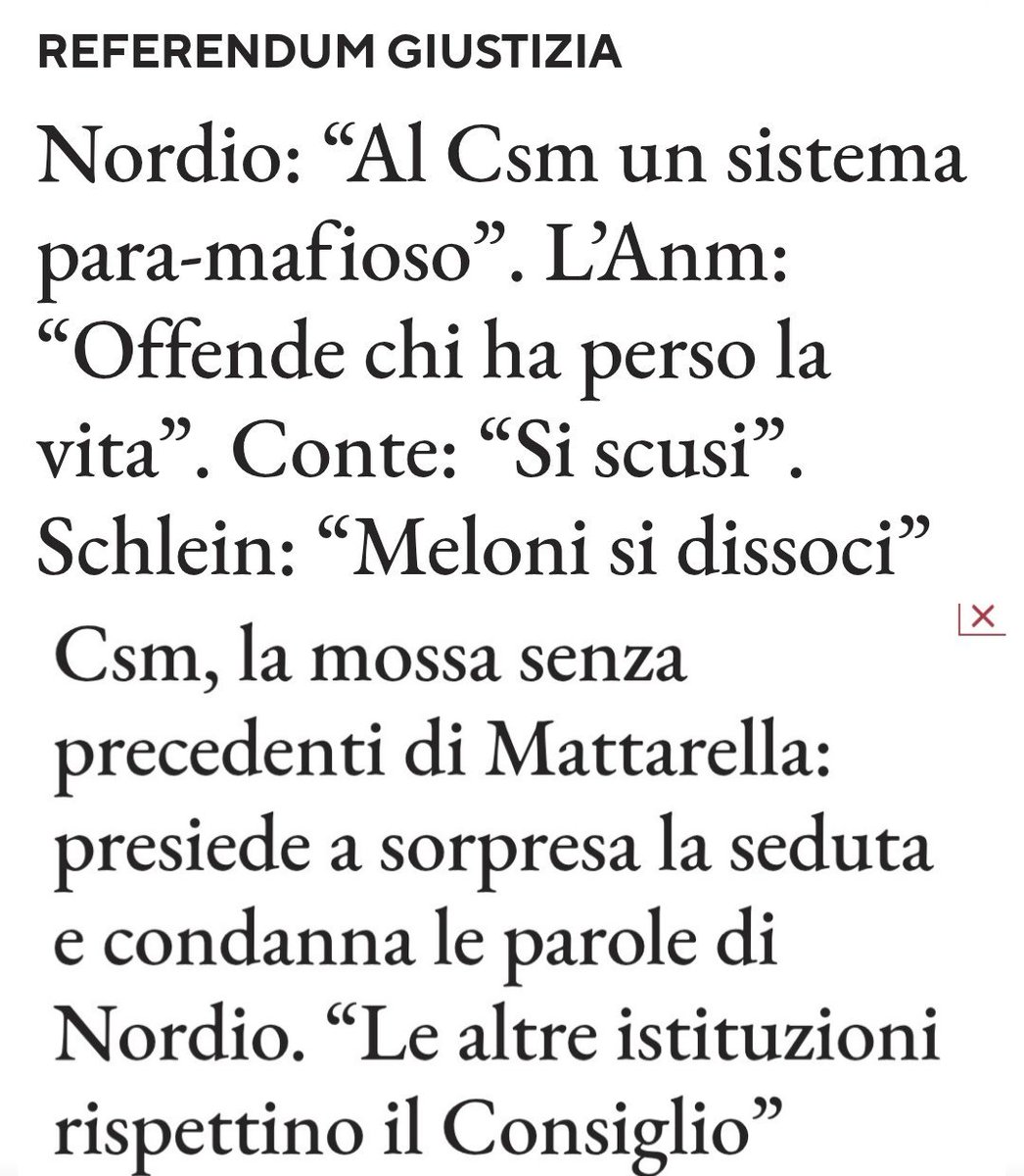 MaurizioIlBrig1's tweet photo. Il ministro della @minGiustizia ha dato del #paramafioso al sistema del #CSM per cui anche al @Quirinale presidente della Repubblica #Mattarella che lo presiede.....offendendo la memoria del fratello vittima della mafia #NodioDimettiti non meriti quello scranno #GovernoDeMerda https://t.co/gspGTUeVzm
