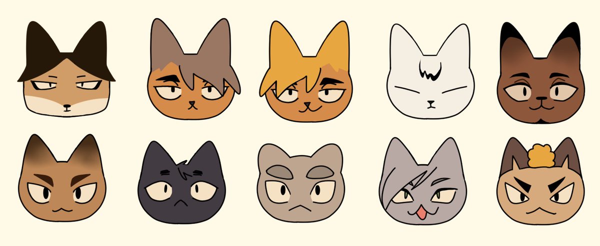 petricorah's tweet photo. #inarizaki + more #nekoma animals https://t.co/ZilnvtU5v9