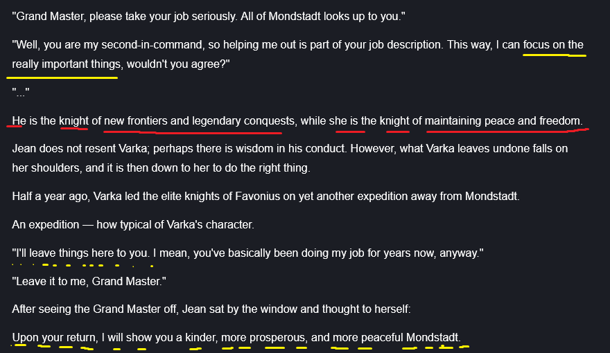 Mesqiri_Draco's tweet photo. This is absolutely spot on! Thank you so much for writing this because it's such an important analysis! 😭 
I hope it's ok to add some thoughts I had.

I think even the very premise of Jean’s and Varka’s relationship is unfortunately steeped in regressive stereotypes: https://t.co/rgMWHNV9Ku