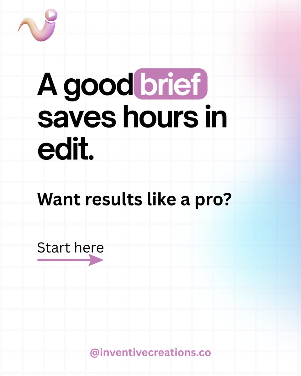 InventiveC28141's tweet photo. Still wasting time on endless revisions?

Here’s the secret agencies know: a good brief = faster, better edits.

Swipe through👉to see exactly what to include so your next project hits the mark the first time.

Ready to brief like a pro? Let’s talk.

#creativebrief #worksmarter https://t.co/wrV3jjYxxO