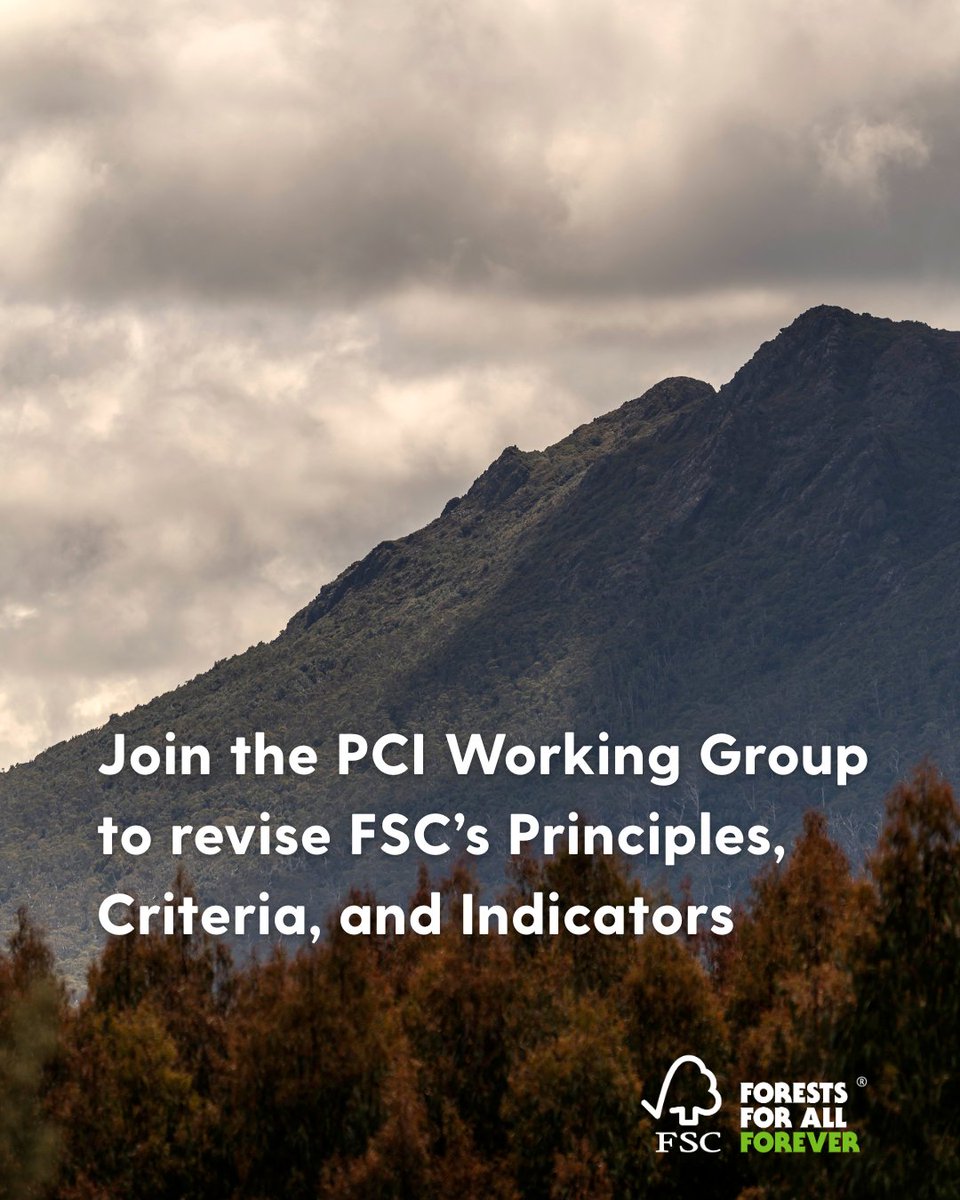 fsc_anz's tweet photo. Join the PCI Working Group to revise FSC’s Principles, Criteria, and Indicators.

Find out more about the positions and how to apply here: https://t.co/YaVnWWD8xj

Application period: 12 February – 26 February 2026 https://t.co/J214PTBvyR