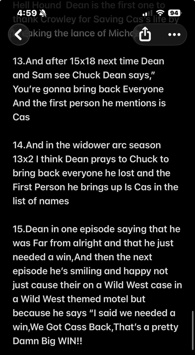 SpaceWolf107's tweet photo. Destiel Proof Thread Pt 3 https://t.co/AlcbNQYRKp