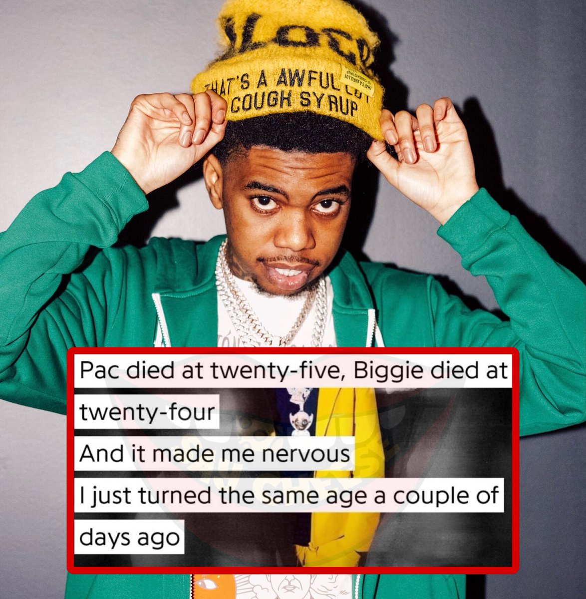 Lil Poppa said this recently on a song when he turned 25.

He passed at 25. 🕊️🙏🏾