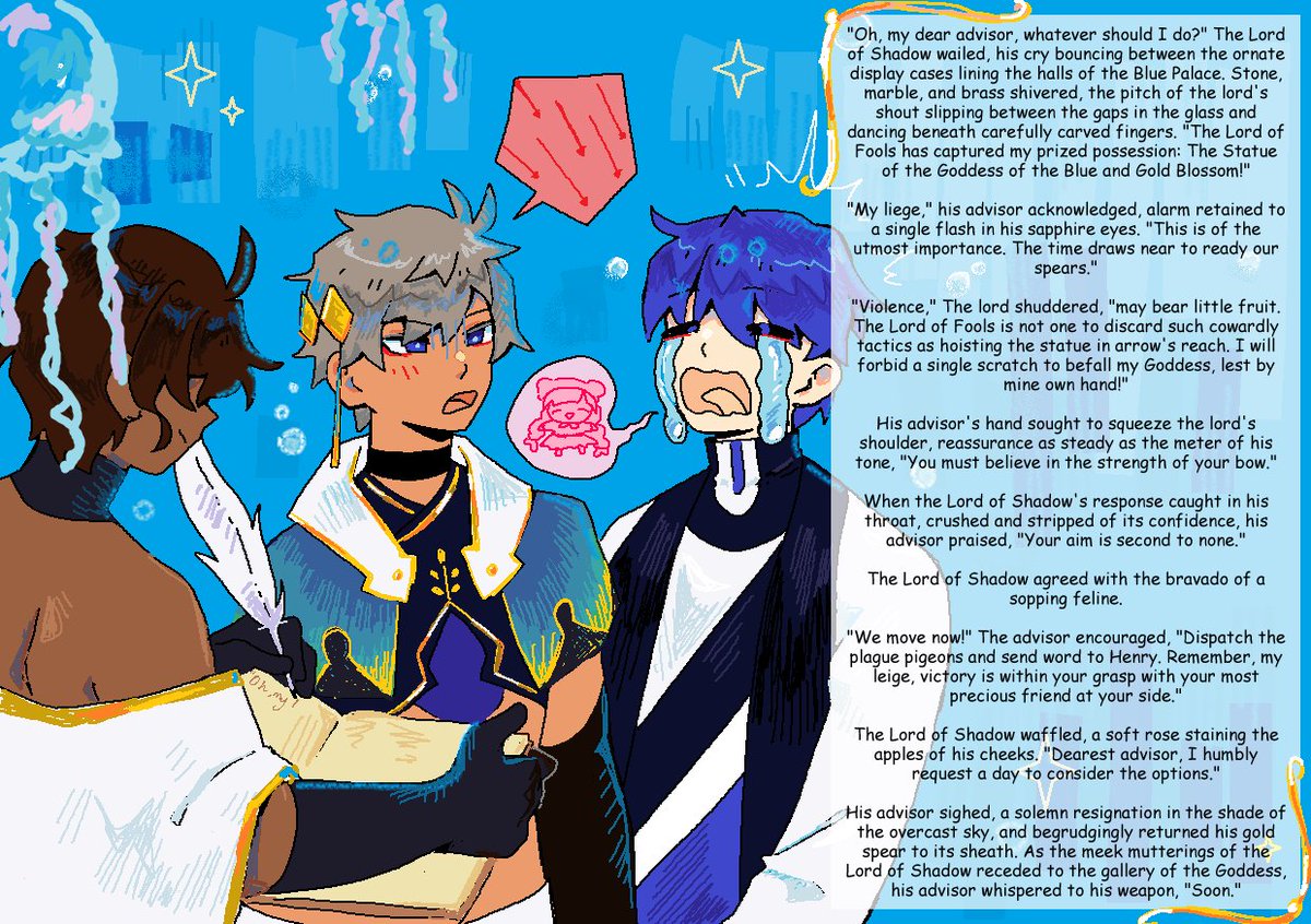 ShootnStarrfish's tweet photo. second artwork in collaboration with the amazing beautiful lovely @asptrashpanda !!! 
check out the zine today!!!! right now!!! 🫵🫵🫵 https://t.co/oEiqrp9RQZ