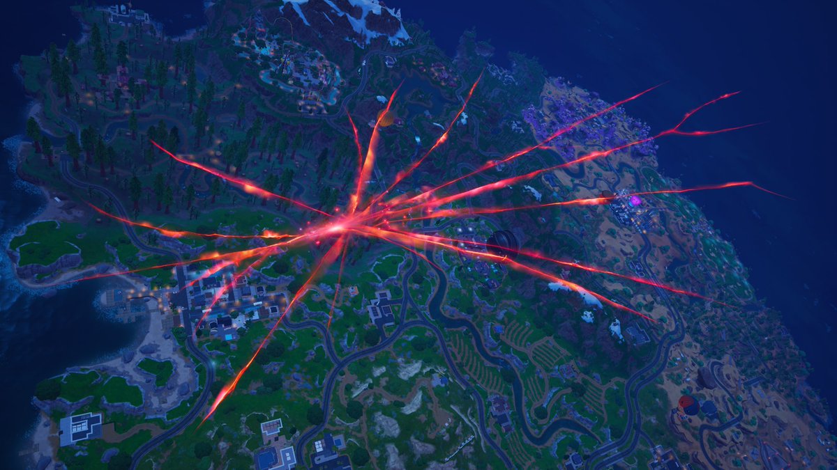 Fortntie Red Rift #Fortnite BR Event Buildup Tracking! Location: The Sky Stage: 3 The red ...