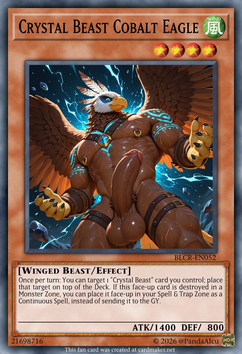 PandaAIcu's tweet photo. Crystal Beast #1
Gladiator Beast Cobalt Eagle

Wanna download them all in high quality? Join my telegram channel https://t.co/juDY4xRLAs

#NSFW #NSFWfurry #FurryAI #aiart #aifurry #aifurryart #aigeneratedart #furryai #CrystalBeast https://t.co/7VrfguZN7p