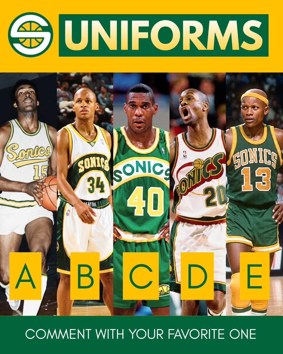 If the Sonics came back tomorrow, 

what era jersey are you riding in with?