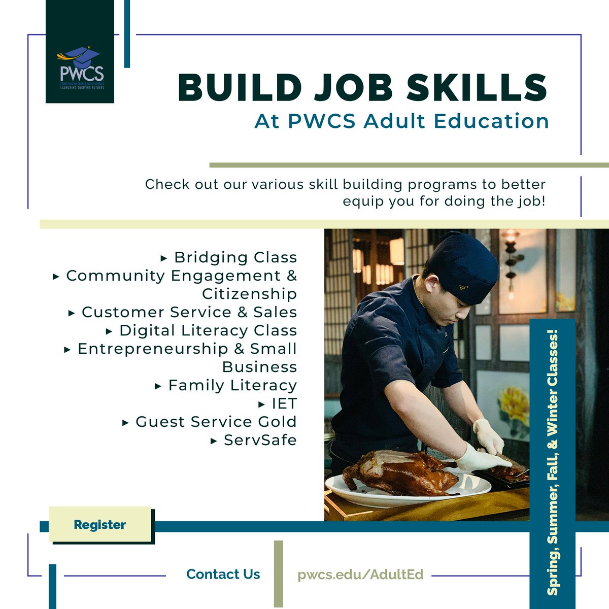 Adult Education, Prince William County Schools tweet media