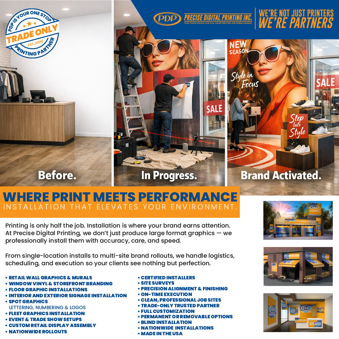 PrintingPrecise's tweet photo. Printing is only half the job. The real impact happens at installation. At Precise Digital Printing, we provide professional brand installation services to ensure your large format graphics are executed flawlessly! 

Learn more here »» https://t.co/TGgMCZO3ra https://t.co/SAOmwlscJj