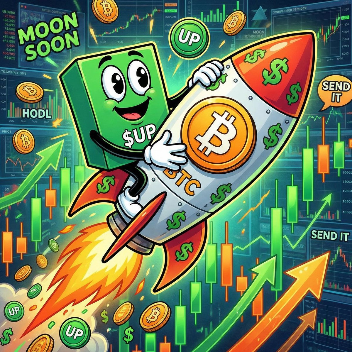 UPerc20's tweet photo. Crypto Market Surge making headlines... $UP making millionaires! 💰🌕 #Crypto #Altcoins https://t.co/Z8xxO1SHAI