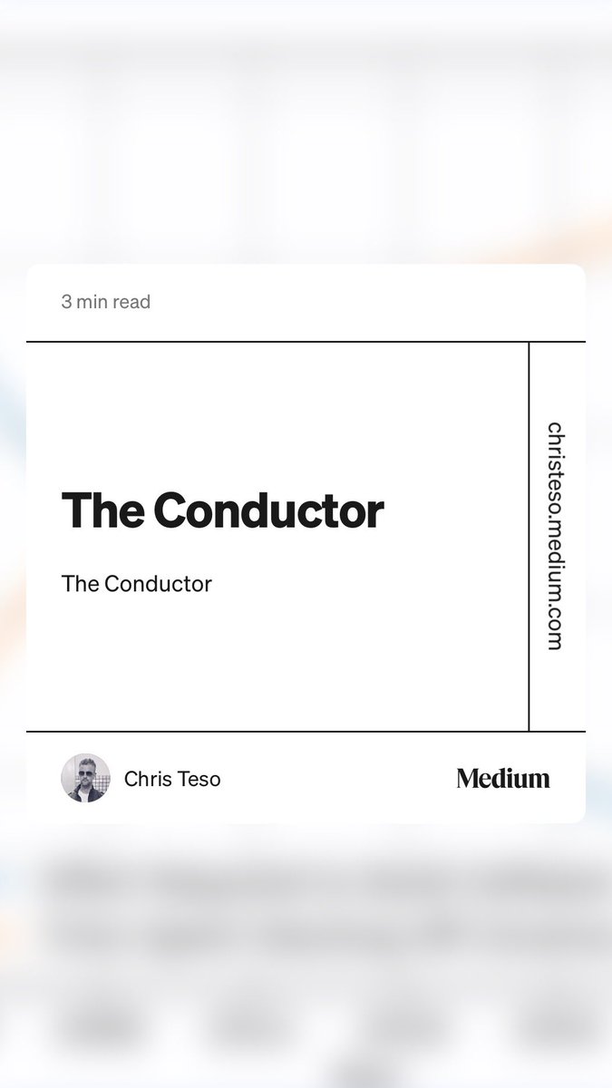 As a follow up, I wrote about the future structure of product development and the rise of The Conductor. christeso.medium.com/the-conductor-…