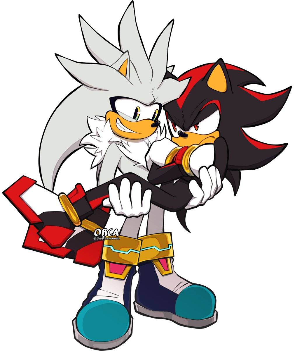 birthday gift for my sibling who really enjoys that one ship #shadilver #ShadowTheHedgehog #SilverTheHedgehog