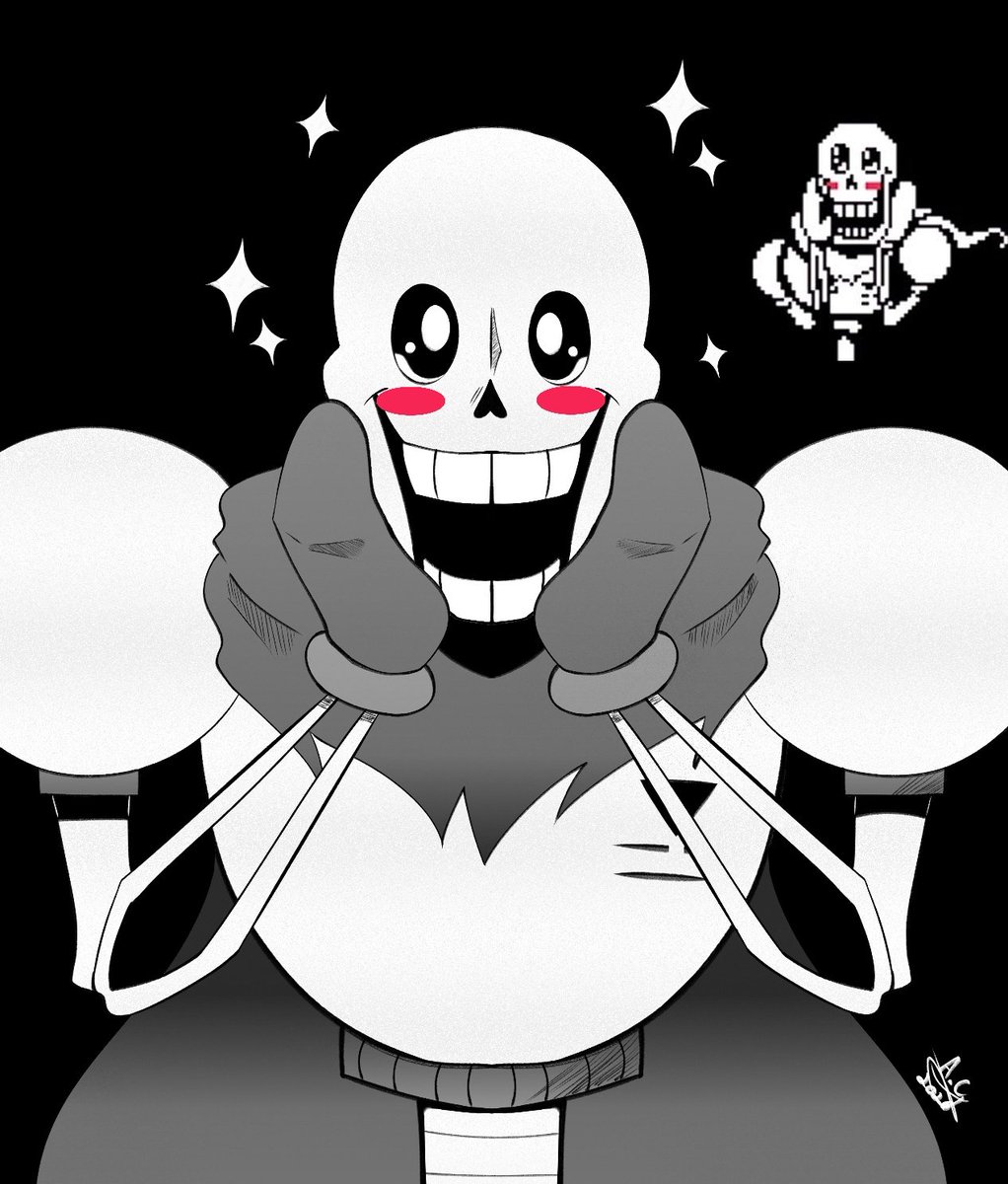 Laniiidy's tweet image. Hehehe... I came up with the best excuse to draw my favorite character!!!
#undertale #Papyrus