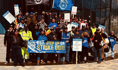 mmmpsych's tweet photo. It's been a great couple of days on the picket line with
@IBTlocal2010. Keep it going!

@CSUdrG Get your priorities straight and respect the trades workers who keep our campuses running. https://t.co/oBFnHCIfV3