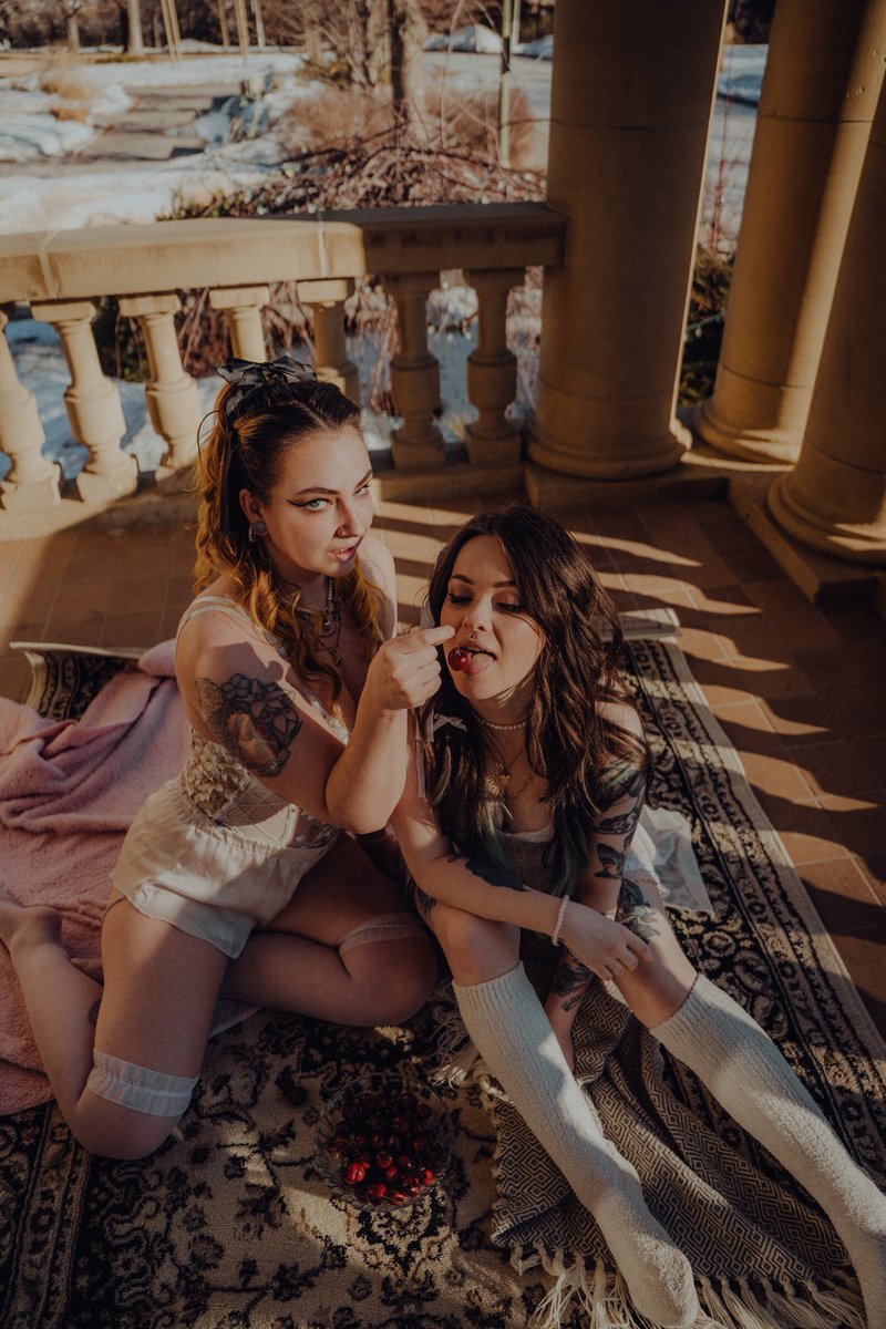 I’m a fan of when <a href="/Marzipan_marie/">Marzi🦋✨</a> feeds me 🍒 👅

shot by @ hispanicpanic28 on IG