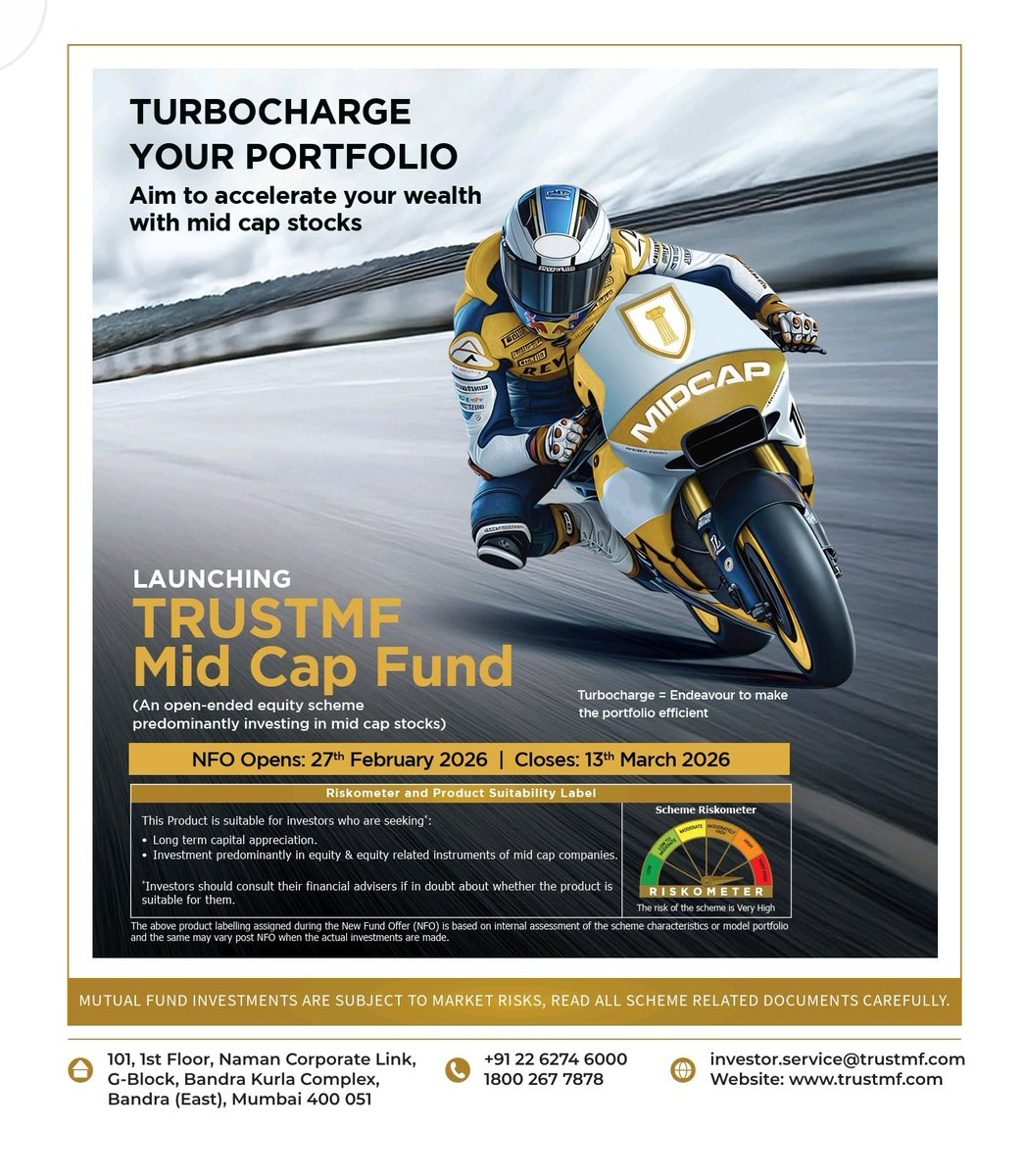 PuneethBM1's tweet image. #Trustmutualfund 

#midcap 

#MutualFund