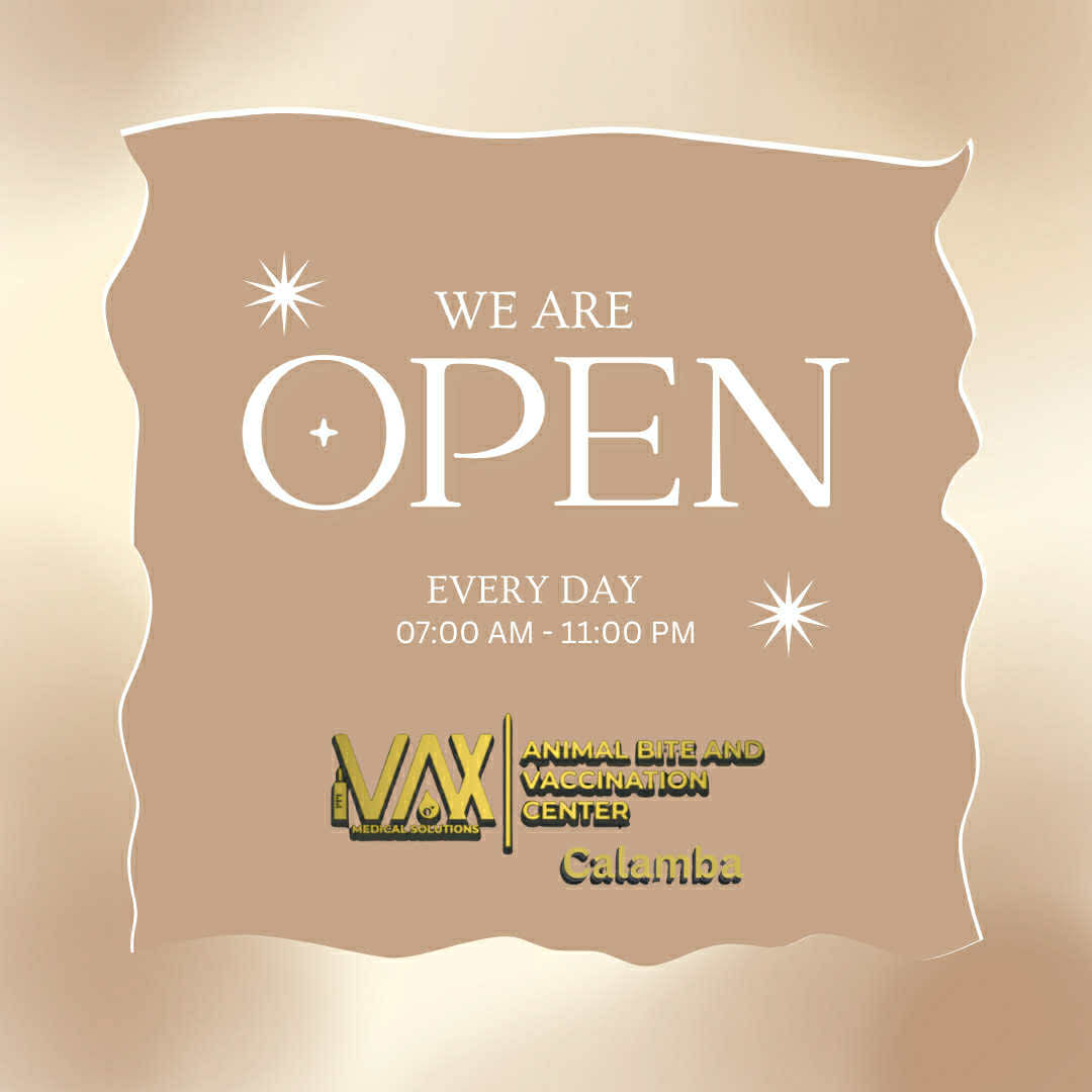 ivaxcalamba's tweet photo. 📍 378 National Highway, Brgy. Bucal, Calamba, Laguna  
🕖 Open Monday to Sunday — 7:00 AM to 11:00 PM  

📞 Contact us:  
Globe: 0906-250-9170  
Smart: 0928-282-8449  
PLDT: (049) 550-4063  

Magpa-bakuna na — dahil ang tunay na “safe” hindi tsamba, sinisigurado! 💪 https://t.co/byxdTwtirR