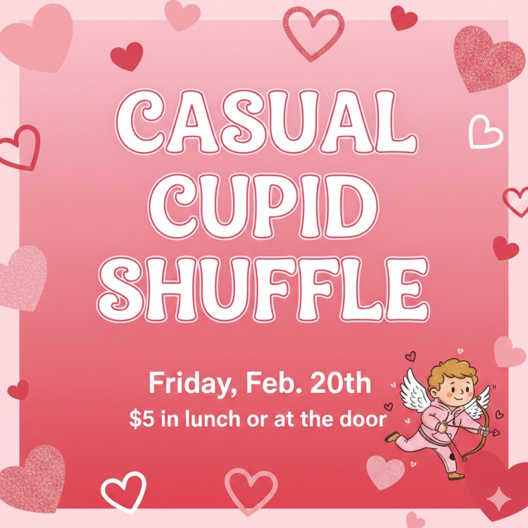 We can't wait to see you at the dance Friday night! ❤️🪩  Grab your tickets Friday during lunch or at the door!🚪