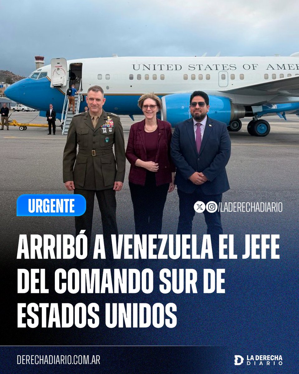 🚨🇺🇸🇻🇪 | #URGENTE HISTÓRICO: Arribó a Venezuela el Jefe del Comando Sur de las Fuerzas Armadas de los Estados Unidos, Francis L. Donovan, siendo la primera visita oficial de un militar estadounidense de este rango en más de 20 años.