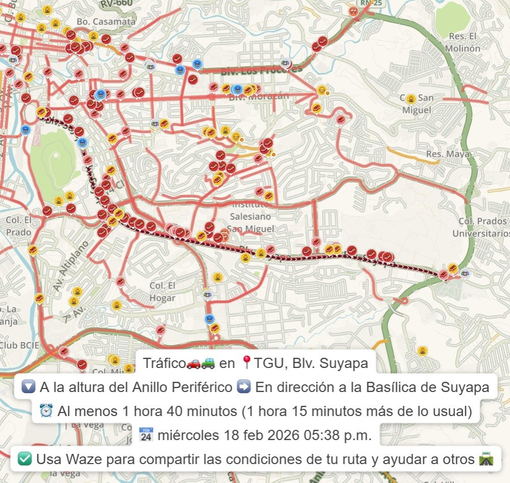 Trafico en Tegus tweet media