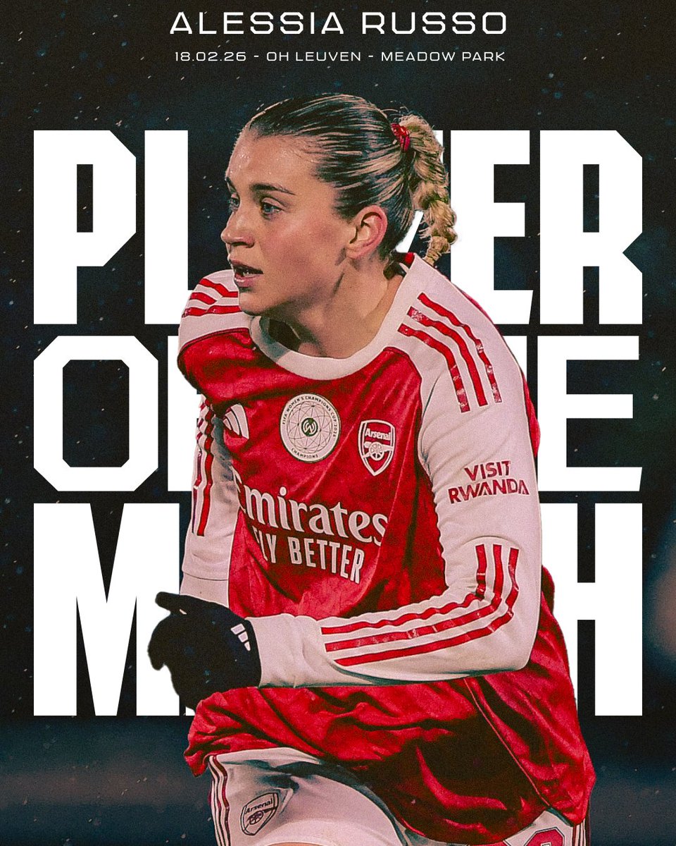 Topping off a landmark night... 🤩

As voted for by you, Alessia Russo is your Player of the Match ✨