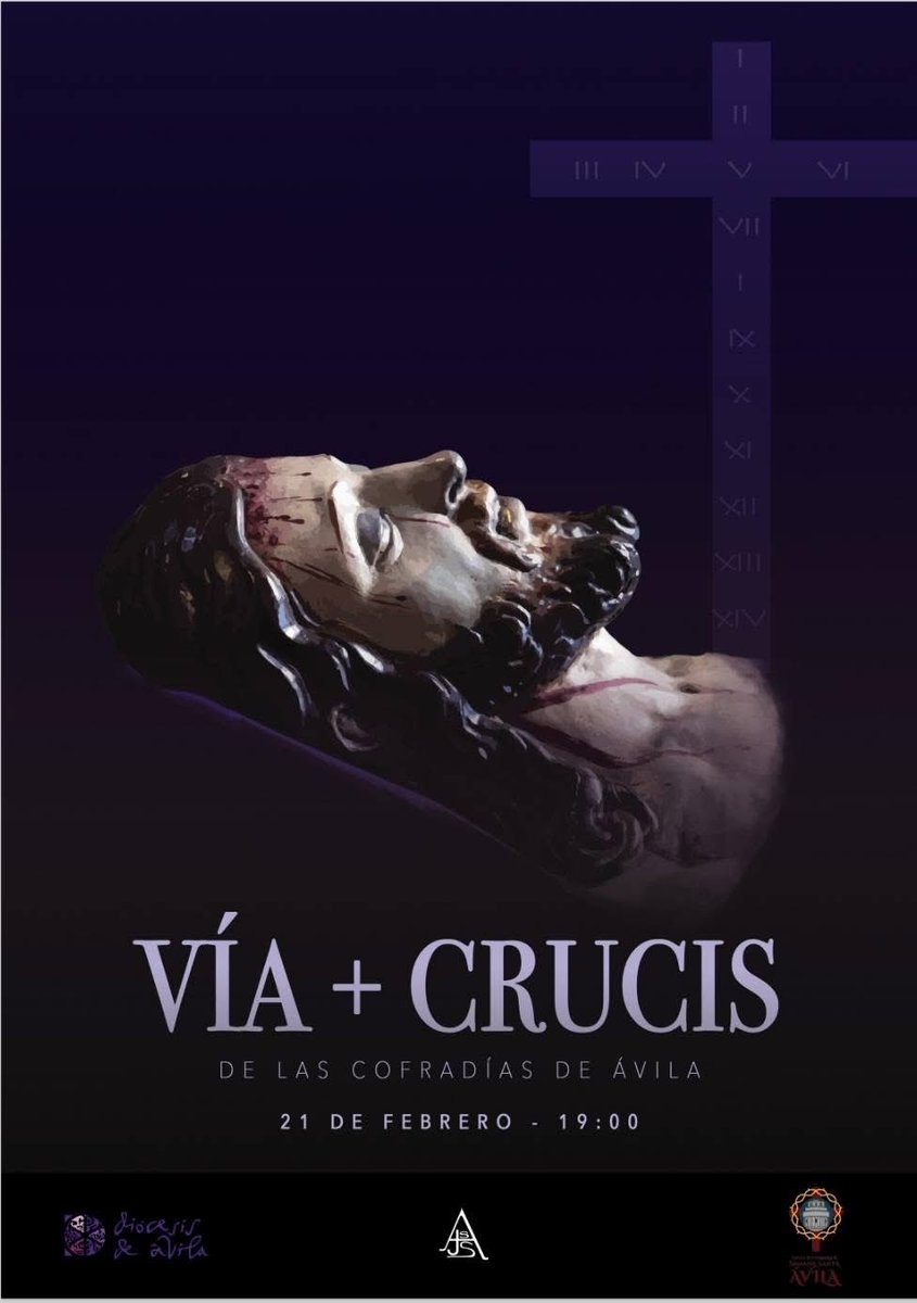 Este sábado 21 · 19:00h
📍 S.A.I. Catedral de Ávila

Vía Crucis de las Cofradías con el Santísimo Cristo Yacente 

💙🤍 Hermanos, os esperamos.
Llevemos nuestra medalla y caminemos unidos en este inicio de Cuaresma.

#VíaCrucis #CofradíasDeÁvila #Cuaresma2026