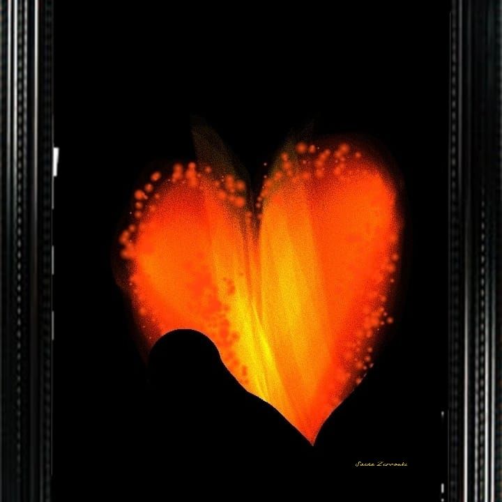 saida_ze's tweet photo. Art of the Day! "Fire in heart". Buy at: https://t.co/k7xhXIpurl https://t.co/75Hs4HKXNy