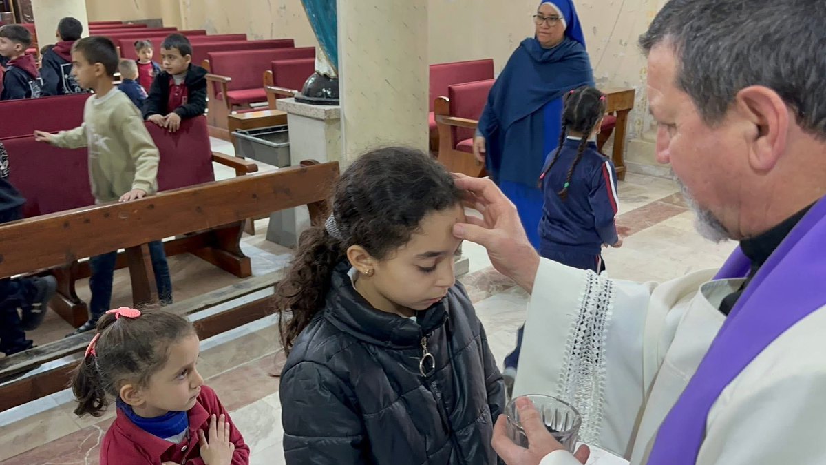 Ash Wednesday in Gaza
Holy Family Church
February 18, 2026