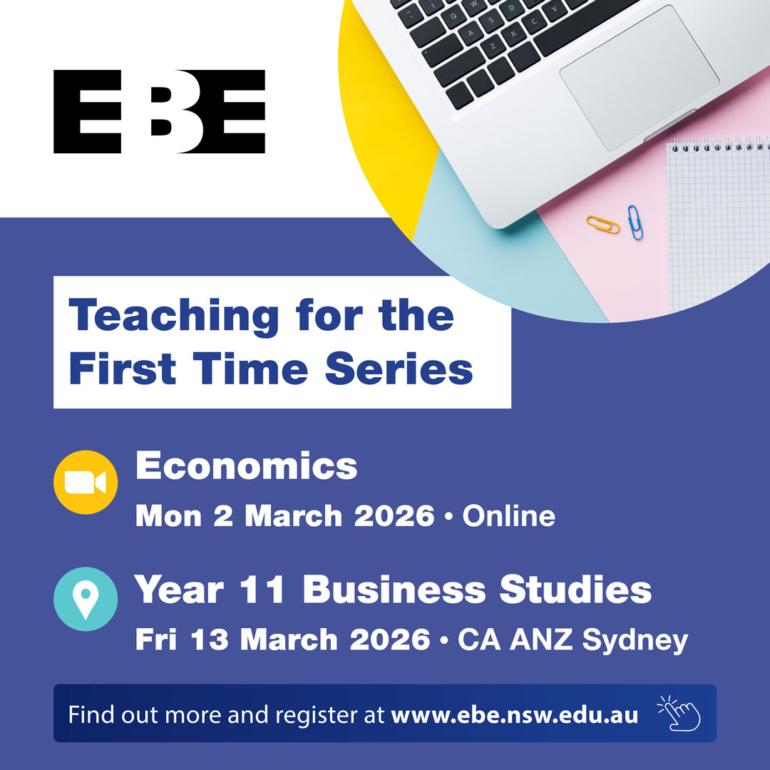 EcoBusNSW's tweet photo. ❓ Are you teaching Year 11 Business Studies for the First Time? Or perhaps you are an experienced teacher looking for a refresher course? This is for you...

Find out more and register; https://t.co/a9Vdb5vqK7 https://t.co/xXjXExeJY7
