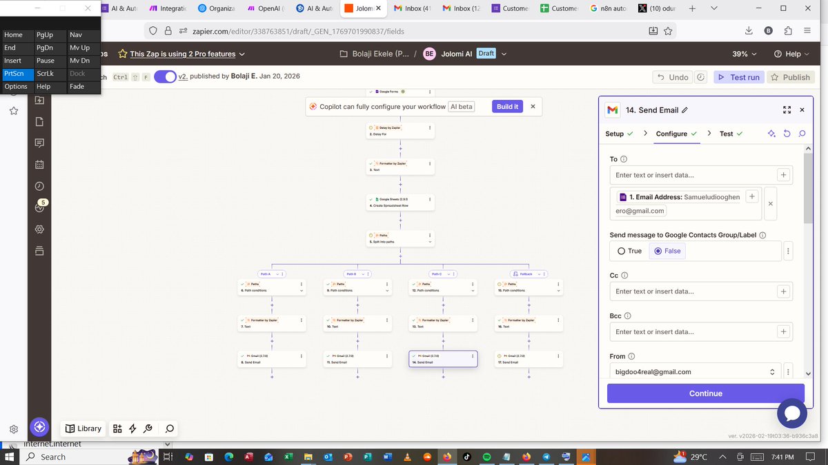 ORITSEJOLOMI7's tweet photo. AI is transforming this century into the era of machine learning &amp; automation. It's the ultimate game now. Travel freely with your entire office in your bag &amp; pocket —thanks to AI + automation tools.I built my first @zapier #AIRevolution #AutomationEra #FutureIsNow #DigitalNomad https://t.co/OILfaepllX