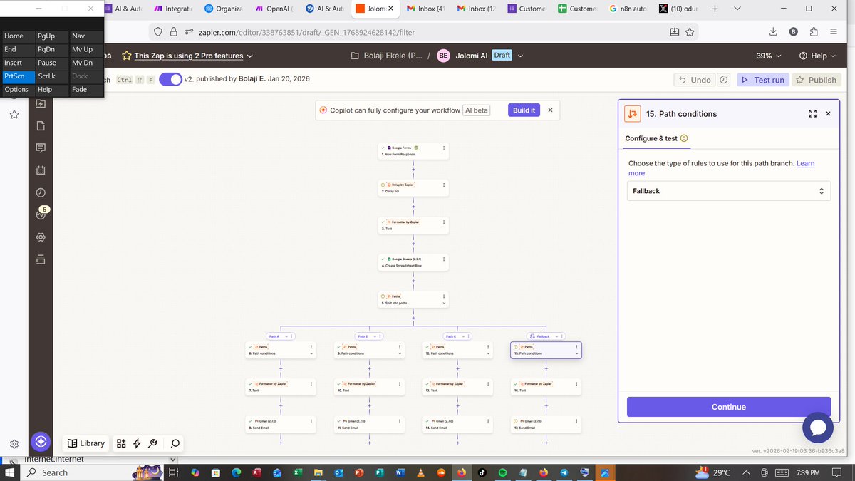 ORITSEJOLOMI7's tweet photo. AI is transforming this century into the era of machine learning &amp; automation. It's the ultimate game now. Travel freely with your entire office in your bag &amp; pocket —thanks to AI + automation tools.I built my first @zapier #AIRevolution #AutomationEra #FutureIsNow #DigitalNomad https://t.co/OILfaepllX