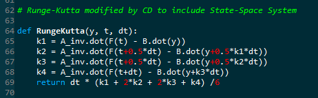 CalumDouglas1's tweet photo. Its absolutely nuts that some very high up people are seriously suggesting that young people should not learn code anymore because AI will do it.

For a start, its actually irrelvant even if it CAN, because this is no different to asking your big brother at school to do your homework for you.

Yes, he CAN, but the result wont be something you`ll understand, own or grow from.

Secondly, its also very shortsighted, because writing it yourself, forces you to think carefully and logically though a problem, often its only when you start writing the equations in, and looking at the results that you start spotting things you`ve forgotten, omitted or just got plain wrong.

This is EXACTLY the same as the act of writing your spoken language, writing focuses the mind and teaches you about what you`re writing about AS you`re doing it, because the act of having a thought, writing it out, and LOOKING at what you though of in front of you, is a profound and powerful learning tool.

If you`re at school, or college and are reading this, do NOT under any circumstances listen to anyone who tells you not to learn computer programming "because AI" blah blah.

AI in its current Large Language Model form, has many uses, but I view it as a useful assistant, not an older brother to whom you lazily palm off tasks to you cant be bothered to learn.

Here is now to employ a Runge-Kutta 4th order numerical solver in Python.

GPT can probably write you this in 3 seconds, but you wont know what it does or why. I use this to make time domain torsional vibration models for engines.

Make the German mathematicians Carl Runge and Wilhelm Kutta happy, go and read their equations, and type them in yourself, and own it.

I`ll let you in on another secret, unless YOU write your own code, you will NEVER really enjoy it, the buzz when your code works - will instead feel just like it did when you handed in your homework - that your brother did.

Empty.