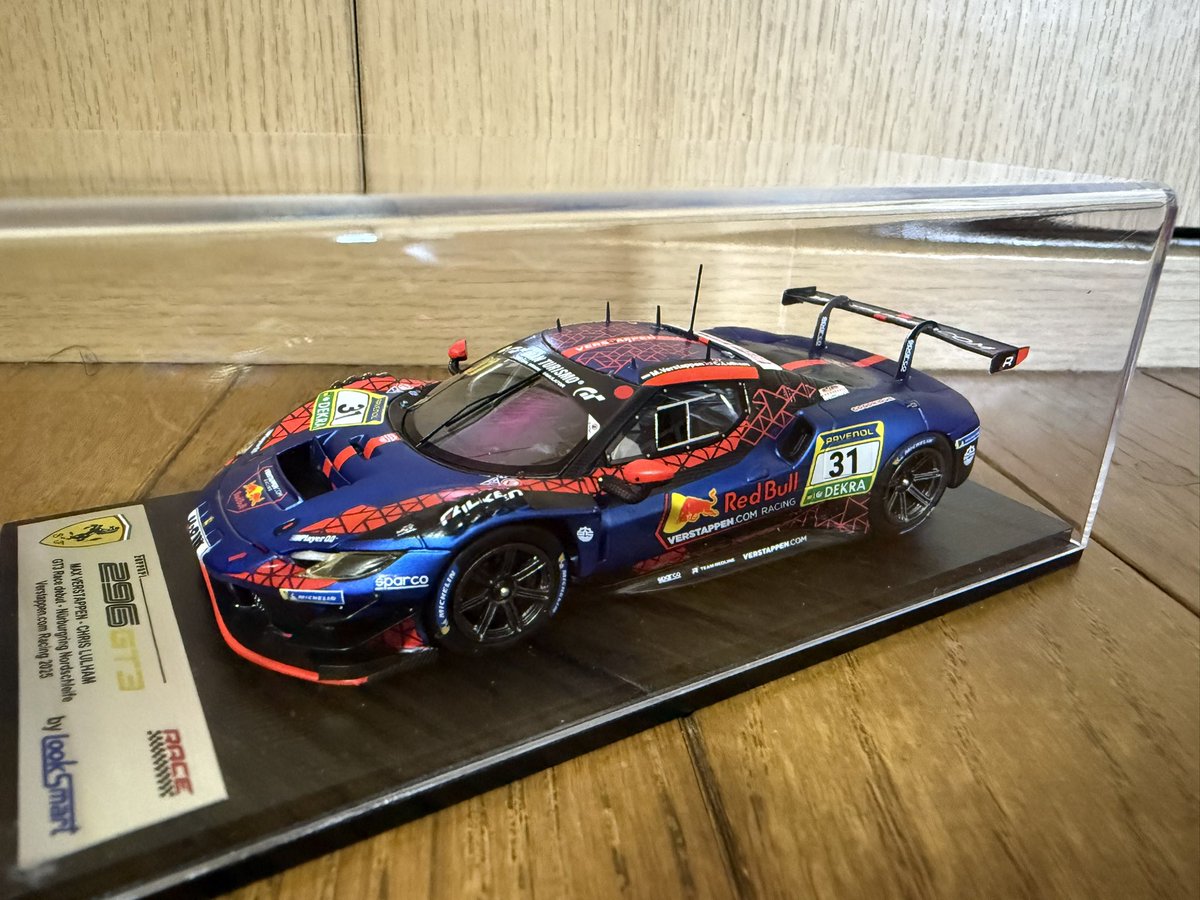 Looksmart 1/43 Ferrari 296GT3 Verstappen. com Racing GT3 Race