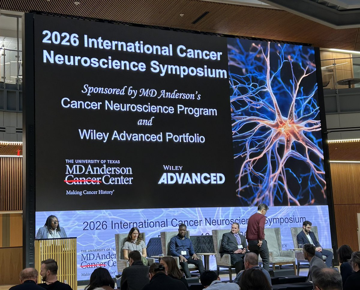 Great way to end a fantastic first day at the @MDAndersonNews