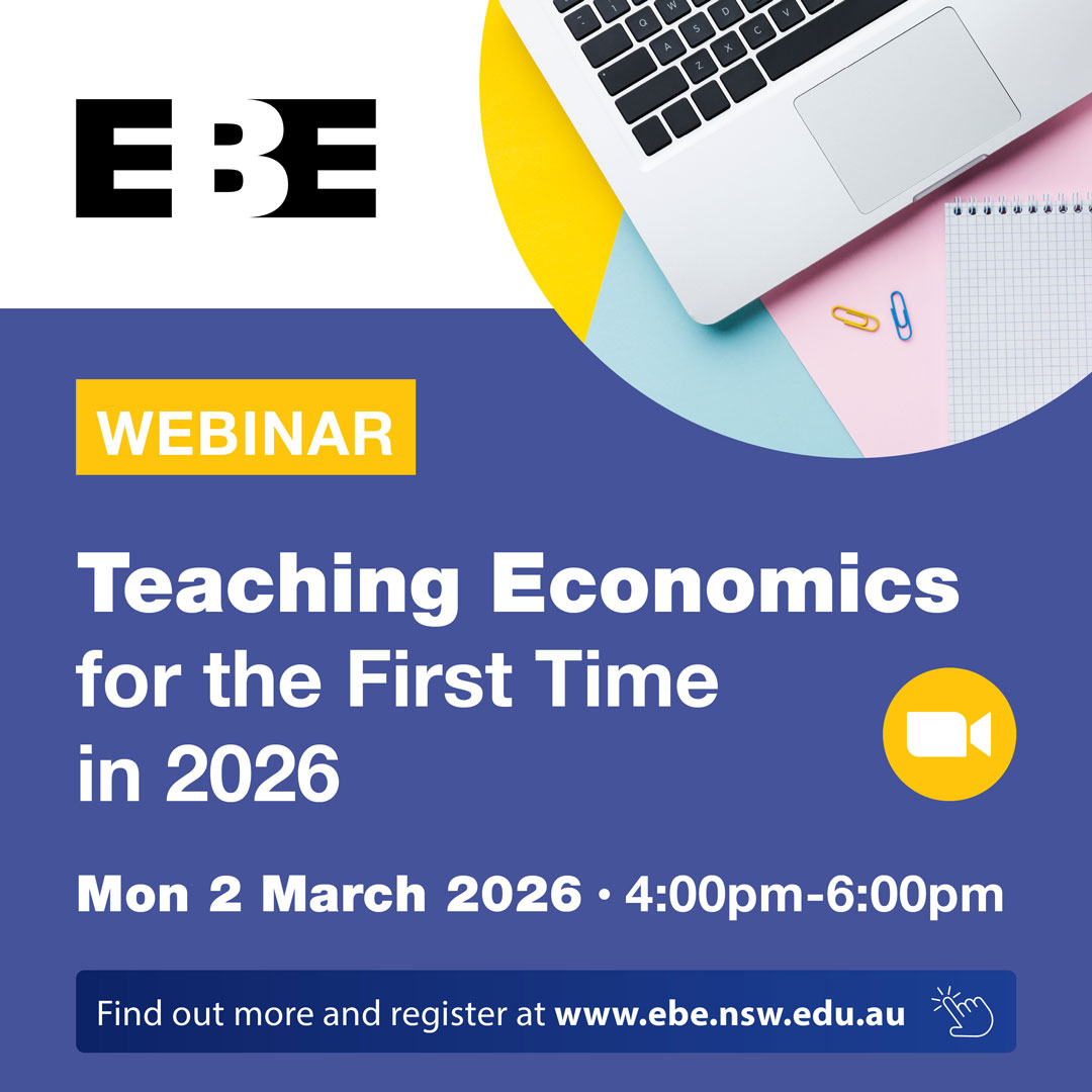 EcoBusNSW's tweet photo. ⏰ FINAL CALL: Our Teaching Economics for the First Time Webinar is next week!

Are you teaching Economics for the First Time? Or perhaps you are an experienced teacher looking for a refresher course? This webinar is for you...

Find out more and register https://t.co/i6jXDsACwZ https://t.co/czCiZuYVuP
