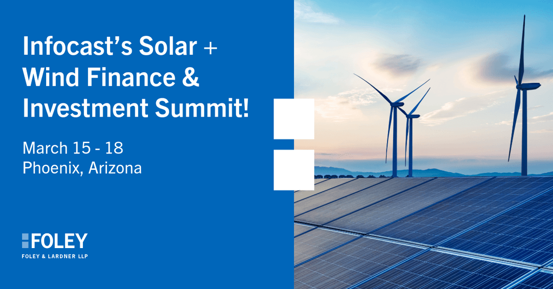 FERCLawyer's tweet photo. My colleagues will be heading to the 2026 Solar + Wind Finance &amp; Investment Summit, a premier forum for dealmaking, market insights, and connection‑building across the renewables sector. 

It’s always a great opportunity to meet with partners and new contacts alike. We hope to… https://t.co/tzgPgzXeUM