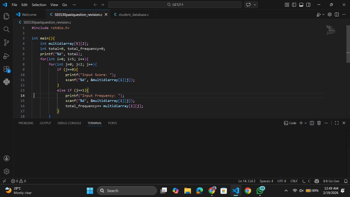Day 19/365 🚀 Today I revised some C & C++ concepts and I also took Year ...