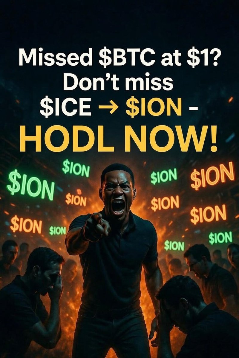 Once upon a time, <a href="/Davincij15/">Davinci Jeremie</a> told everyone to buy $1 $BTC but most of you ignored it, kept crying, and watched history pass by 💀

Here’s your next legendary chance before it’s too late: buy $ICE ➝ $ION and HODL⚡💎 <a href="/ice_blockchain/">Ice Open Network</a>

This isn’t advice — it’s the last chance 🚀🔥